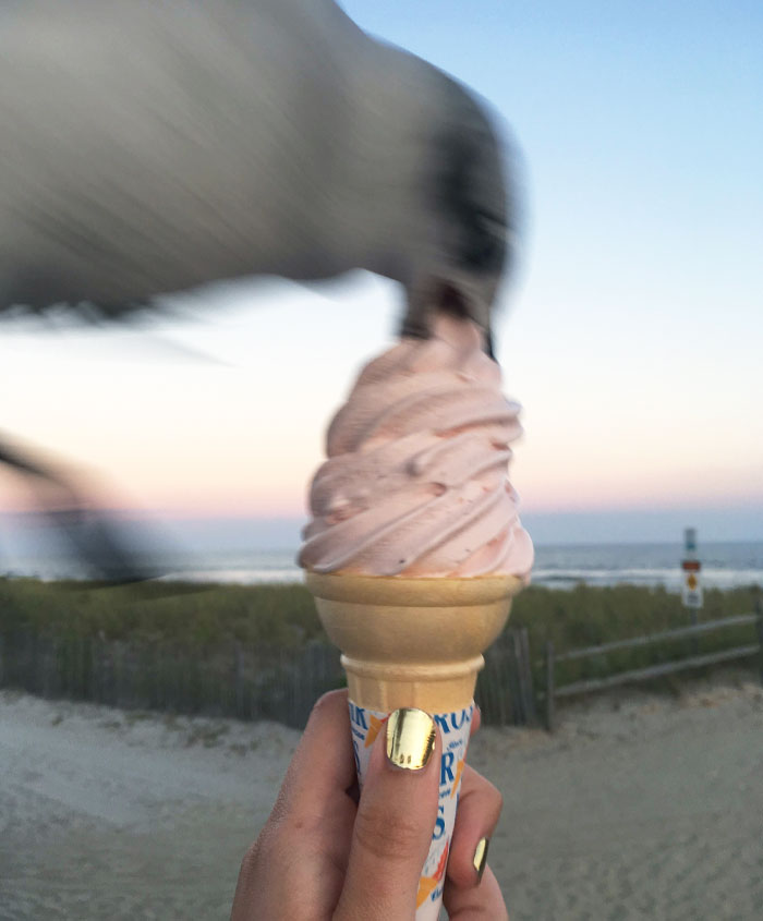 My Girlfriend Was Trying To Take A Photo Of Her Ice Cream
