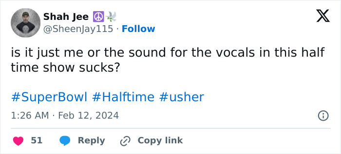 Usher’s Super Bowl Halftime Show Didn’t Exactly Go As Planned, Sparking Hilarious Memes Online Usher’s Super Bowl Halftime Show Didn’t Exactly Go As Planned, Sparking Hilarious Memes Online