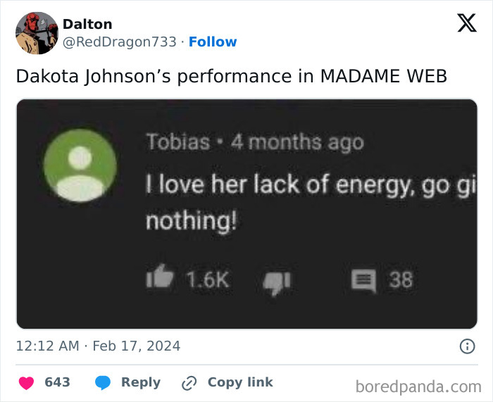 Dakota Johnson's Iconic Lack Of Enthusiasm