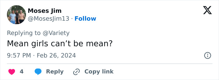 2024 Mean Girls Forced To Remove Joke After Lindsay Lohan Is Left “Very Hurt And Disappointed” 2024 Mean Girls Forced To Remove Joke After Lindsay Lohan Is Left “Very Hurt And Disappointed”