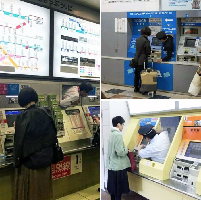 When You Need Help At A Train Station In Japan, Customer Service Literally Pops Out Of The Wall