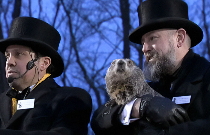 Crowd Witnesses Historic Groundhog Day As Punxsutawney Phil Doesn’t See His Shadow