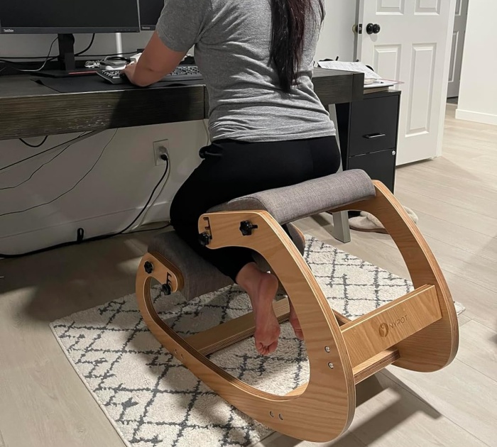 Rock Your Way To A Better Posture - Ergonomic Kneeling Chair For Home Office