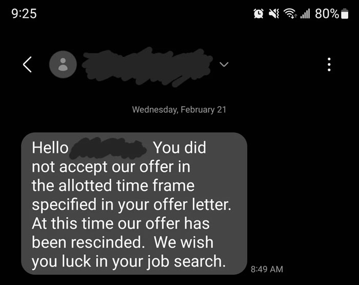 Candidate Fails To Confirm Job Offer As Term Specified In The Letter Apparently Included Holidays Candidate Fails To Confirm Job Offer As Term Specified In The Letter Apparently Included Holidays