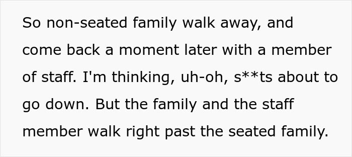 Family Regret Taking Someone Else's Theater Seats After They See What Seats They Got Family Regret Taking Someone Else's Theater Seats After They See What Seats They Got