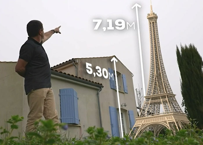 “Big Disillusion”: Man Responds After His 23ft Eiffel Tower Made Of Matches Is Disqualified From Record