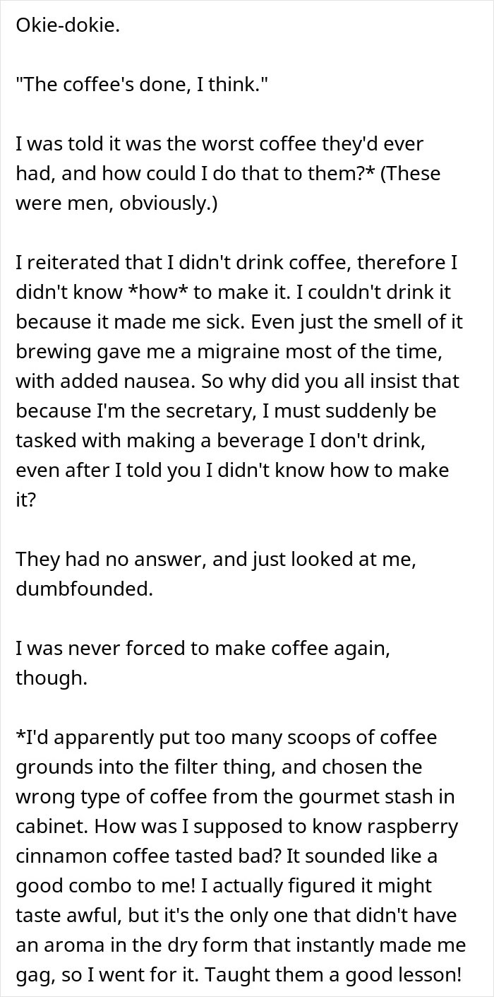“You Want Me To Brew Coffee? Fine”: Woman Makes Sure She’s Never Asked To Make Coffee Again