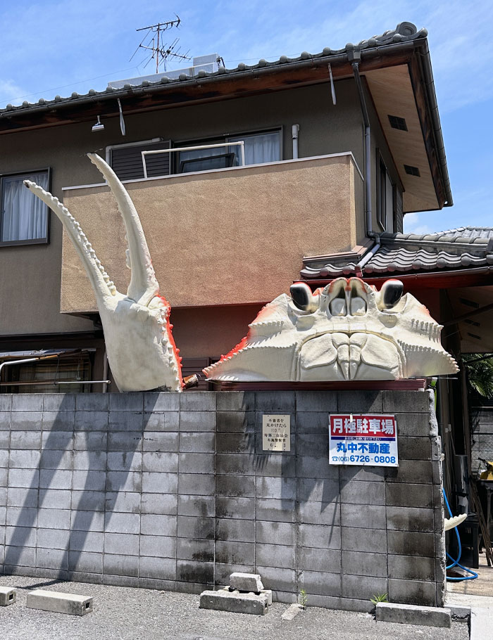 Abandoned Seafood Restaurant And Its Crab Sign In Osaka, Japan