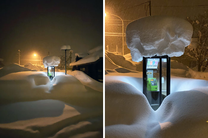 The Amount Of Snow In Hokkaido, Japan