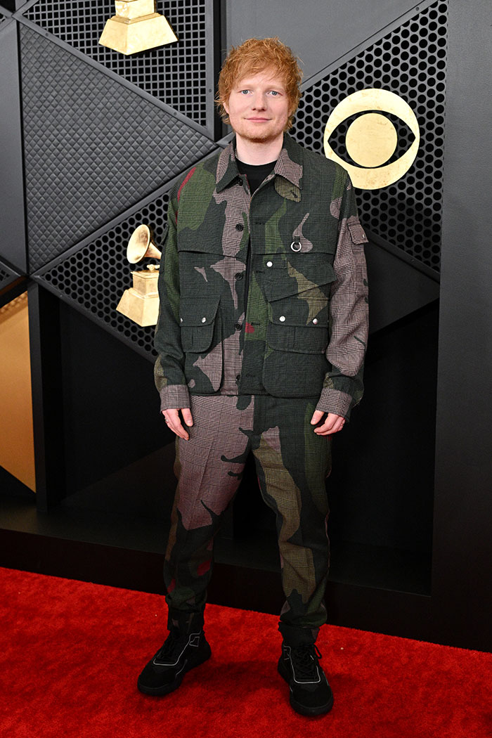 Ed Sheeran In A Casual Stella Mccartney Suit