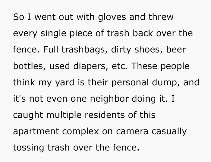 Person’s Backyard Becomes Neighbor’s Personal Landfill, They One-Up The Trash Game As Revenge
