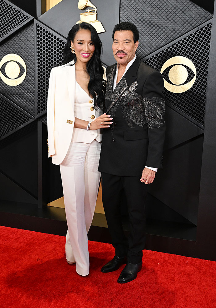 Lionel Richie And Lisa Parigi In Alexander Mcqueen And Schiaparelli