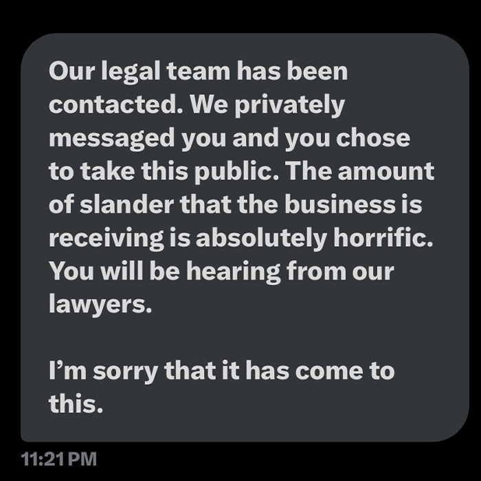 Hospitalized Customer Cancels Dinner Reservation And Restaurant’s "Gross" Response Goes Viral Hospitalized Customer Cancels Dinner Reservation And Restaurant’s "Gross" Response Goes Viral