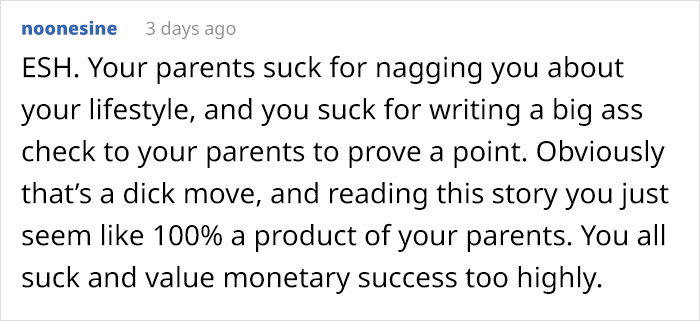 Person Writes A Check As A Refund For What Their Parents 'Wasted' On Them, Then Kicks Them Out