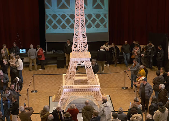 “Big Disillusion”: Man Responds After His 23ft Eiffel Tower Made Of Matches Is Disqualified From Record