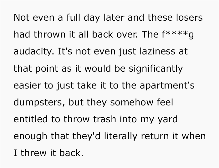 Home Owner Runs Out Of Legal Options To Stop Neighbors Trashing Their Yard, Takes Genius Revenge Home Owner Runs Out Of Legal Options To Stop Neighbors Trashing Their Yard, Takes Genius Revenge