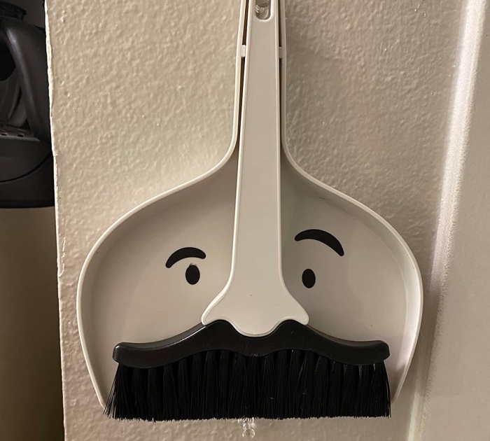  The Mini Mustache Dustpan And Brush Set: A Whisker Away From A Spotless Home