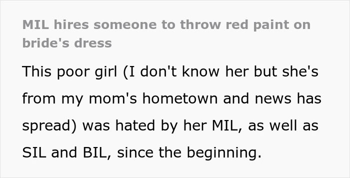 MIL From Hell Goes Out Of Her Way To Ruin Son’s Wedding, Now The Entire Town Hates Her MIL From Hell Goes Out Of Her Way To Ruin Son’s Wedding, Now The Entire Town Hates Her