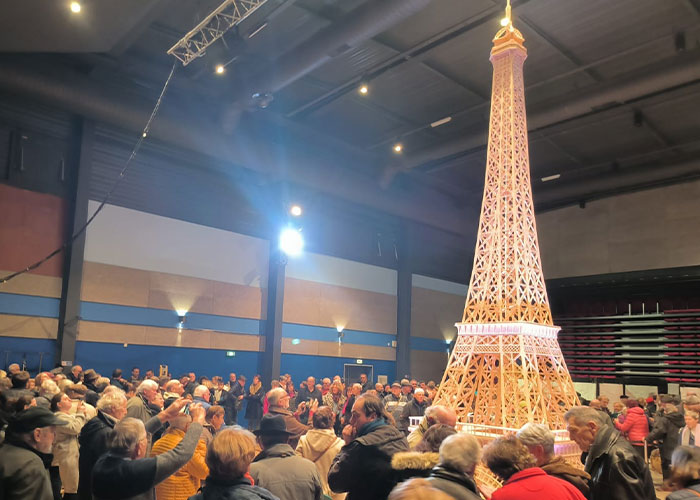 “Big Disillusion”: Man Responds After His 23ft Eiffel Tower Made Of Matches Is Disqualified From Record