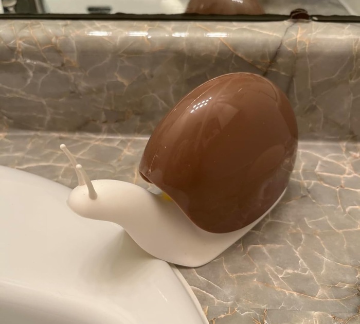 Snug As A Bug: This Snail Soap Dispenser Is Cozy And Cute