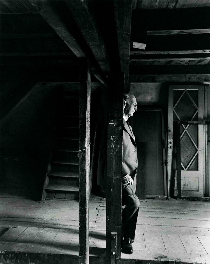 May 3rd 1960, Otto Frank Standing In The Annex That He And His Family Hid In During Wwii. Until They Were Found And Arrested By The Gestapo In 1944