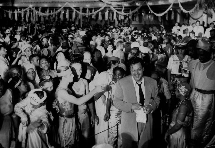 1942, Rio De Janeiro Brazil, Orson Welles At The Carnival