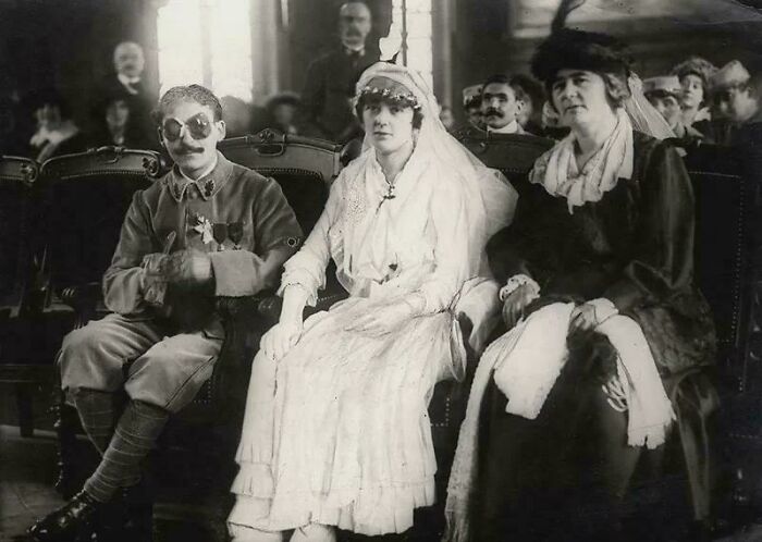 Blind Wwi Veteran’s Marriage, 1921