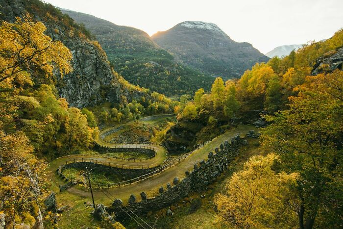 Vindhellavegen - Part Of The Old King's Road In Norway