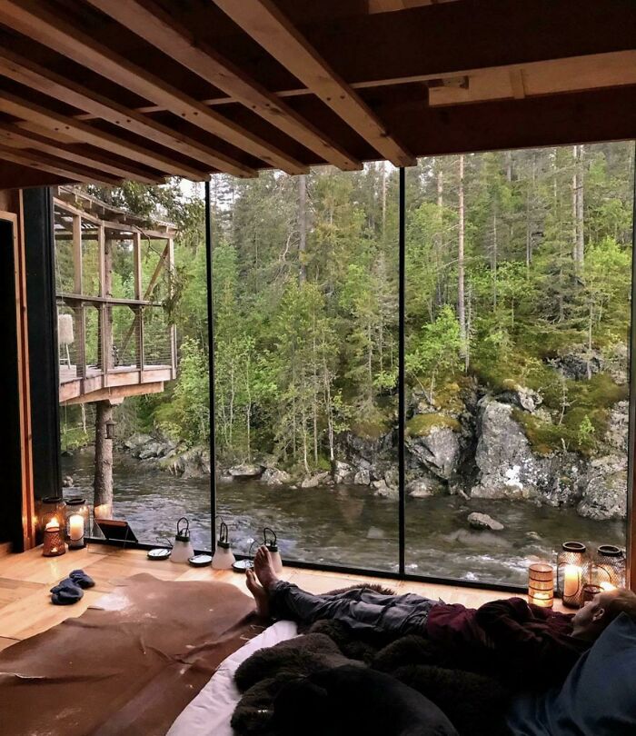 A River Camp In Norway