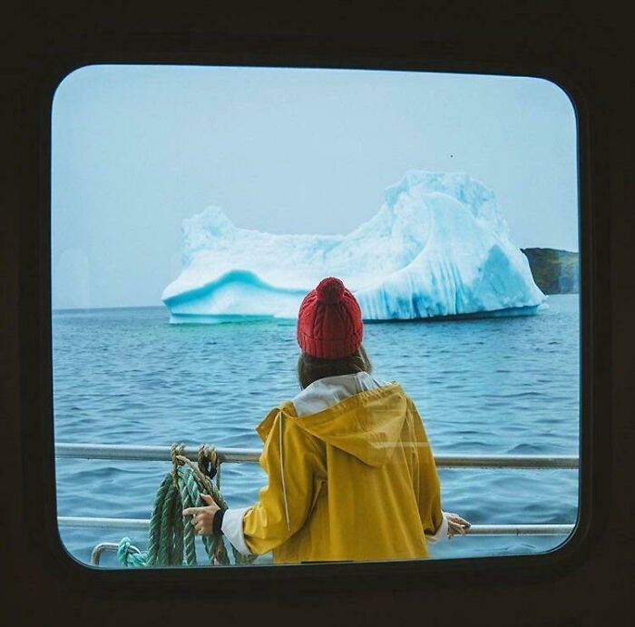 This Ship Sailing By An Iceberg