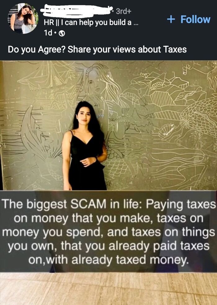 I Dont Like Taxes But Here's A Picture Of Mine You Might