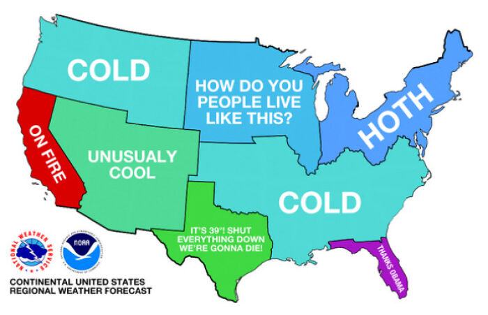 Temperatures In The Us This Week