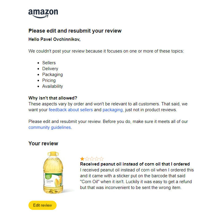 Amazon Wants To Hide From The Public About What Happened With My Order? Lol