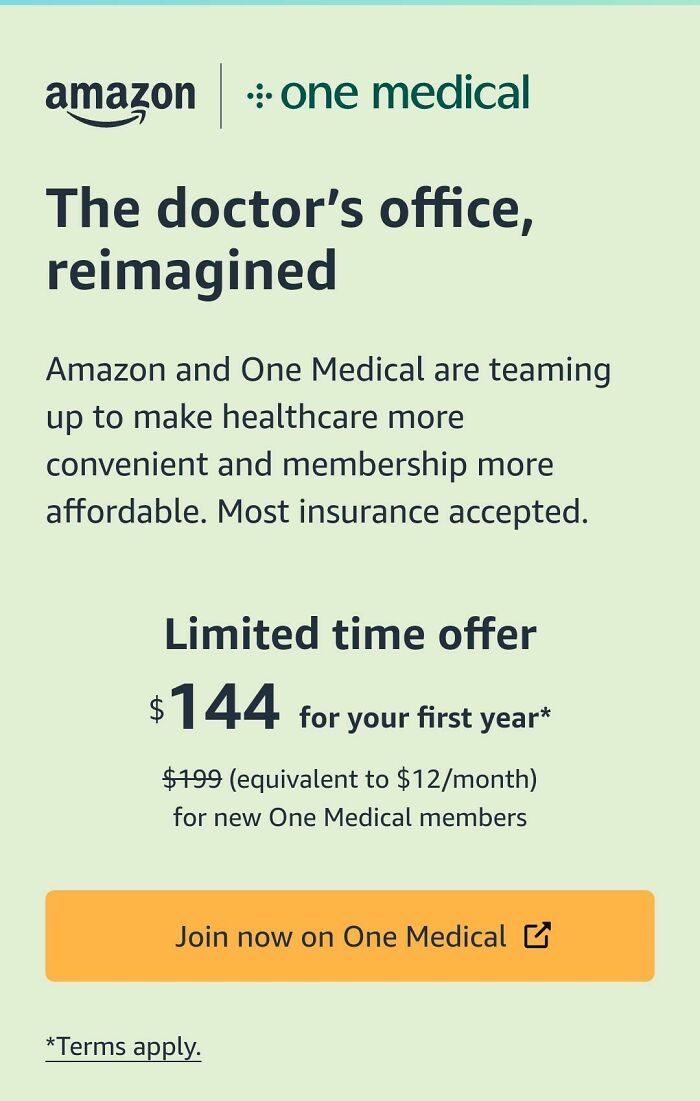 Anyone's Outrage Of Amazon One Medical?!
