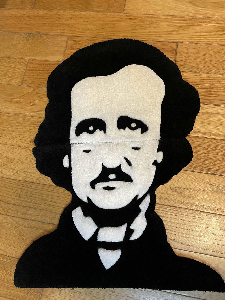 I Made A Edgar Allan Poe Pull Apart Rug