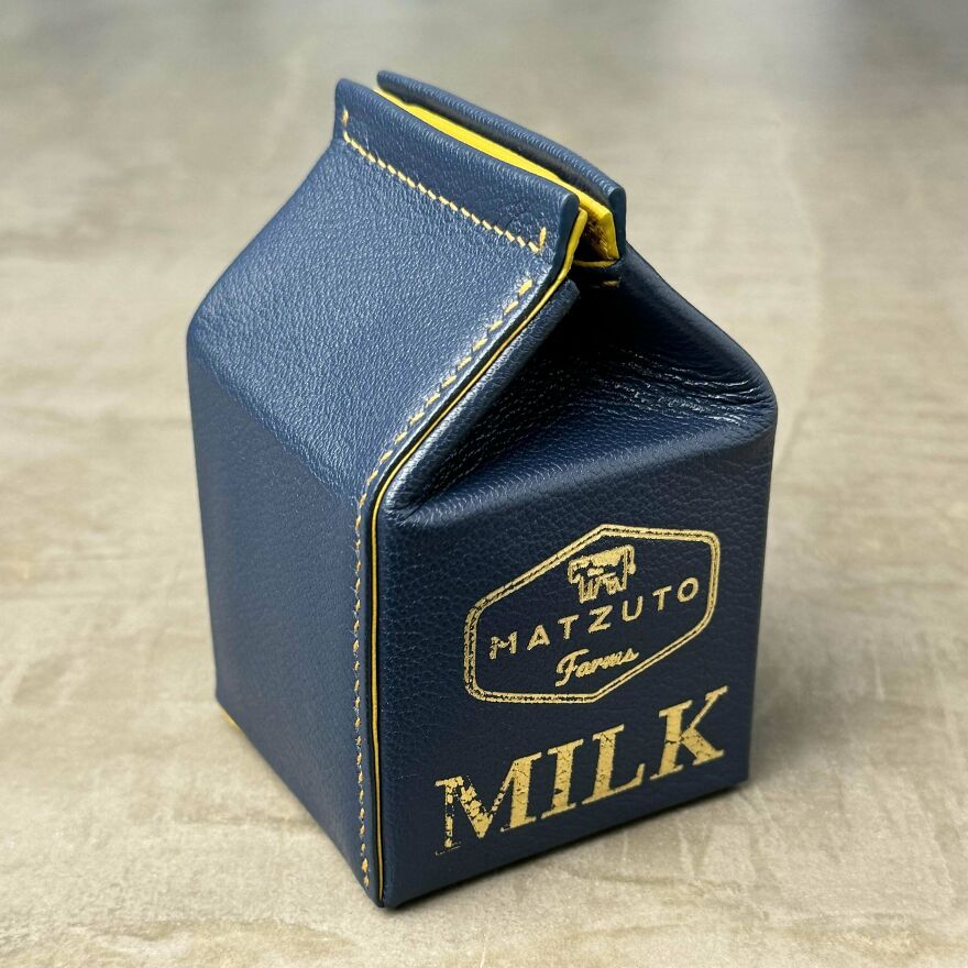 Leather Milk Carton