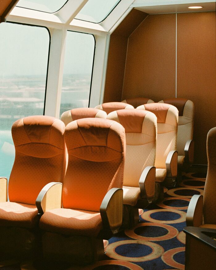 Inside A Spanish Ferry. Shot On Film