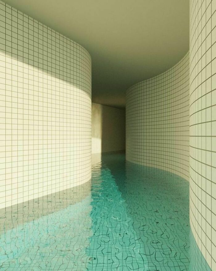 If Stanley Kubrick Designed A Swimming Pool
