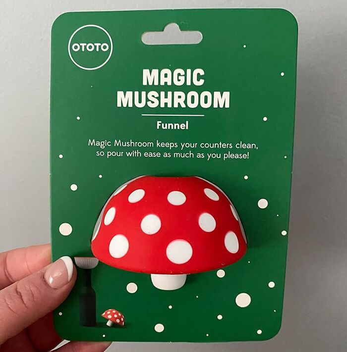 Mushroom Magic: Ototo Foldable Kitchen Funnel, Funneling Made Fun!