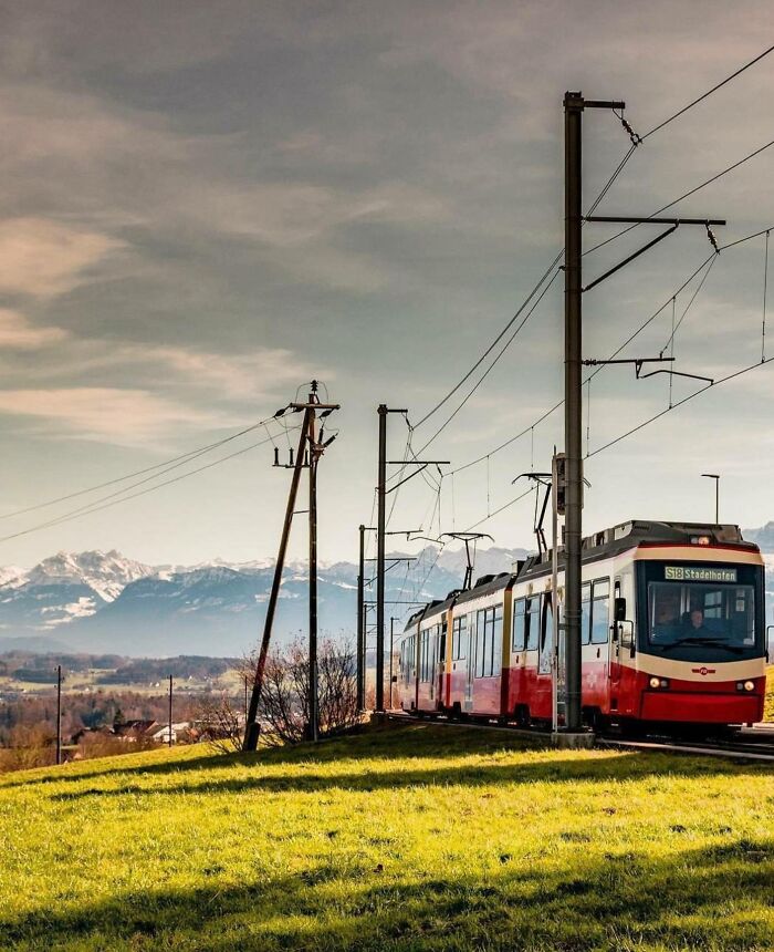 I Live In Switzerland. This Is The Train I Commute To School With