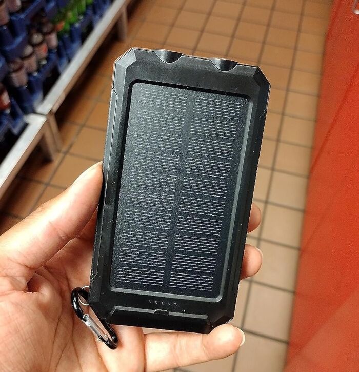 Power Up Anywhere With 20000mah Solar Portable Charger: Sun-Powered Never-Ending Energy!