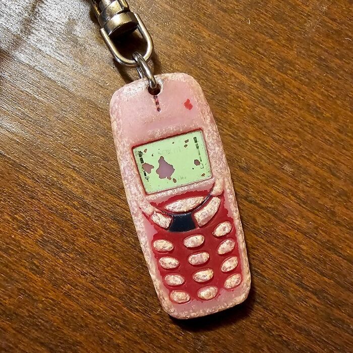 I've Had This Nokia 3310 Keychain Since Around 2002