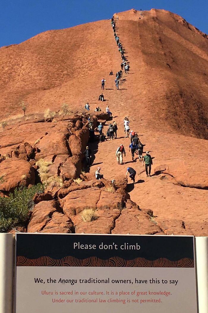 "Please Do Not Climb"