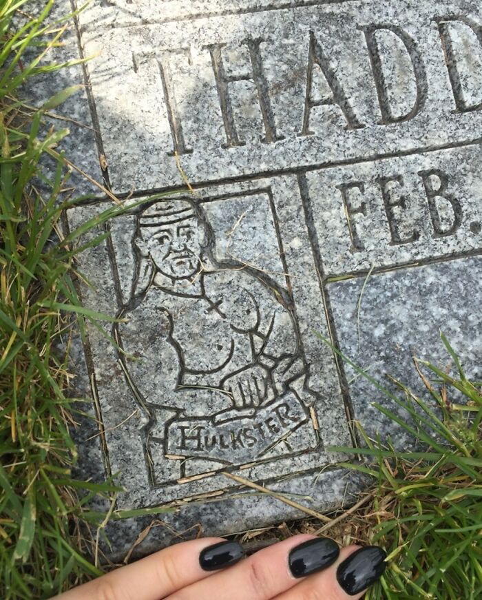 Was Visiting My Grandparents At The Cemetery Today And I've Never Met My Grandfather. I've Been Visiting For 23 Years And Never Noticed His Love For Hulk Hogan