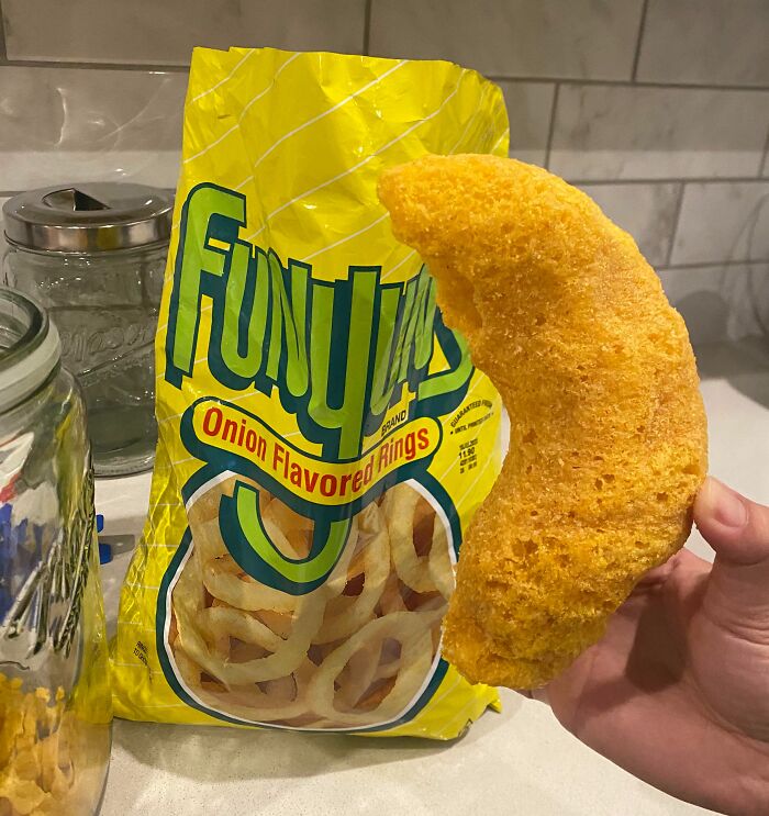 A Bag Of Funyuns I Just Opened Had A Giant Combined Piece In The Bag