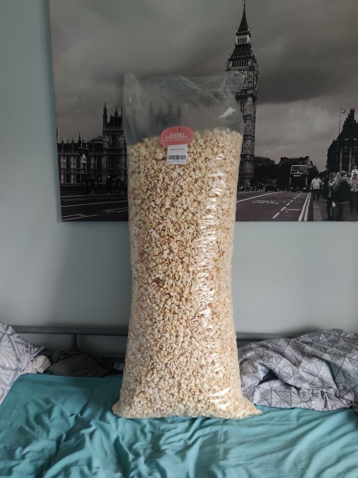 So I Ordered Some Popcorn From Amazon. Always Check The Size First