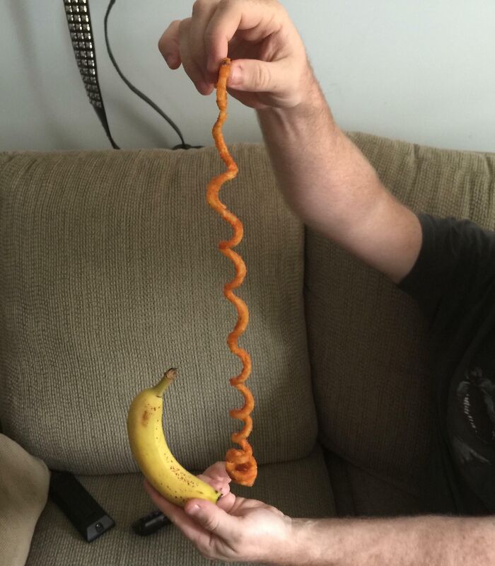 This Ridiculously Long Fry My Husband Got From Arby’s