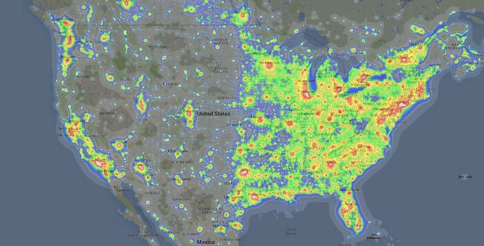 Light Pollution In The United States 