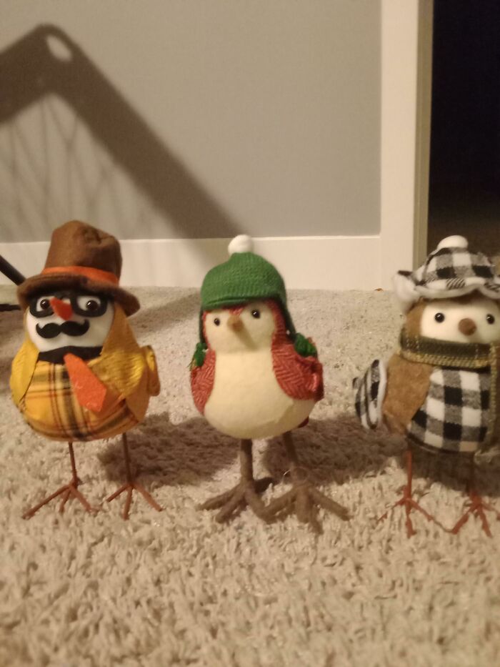 I'm Collecting Little Birds With Hats. Why? Because I Love Them