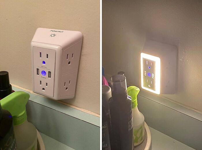 Plug Into Convenience: 6-Outlet Extender + USB Ports & Surge Protector!